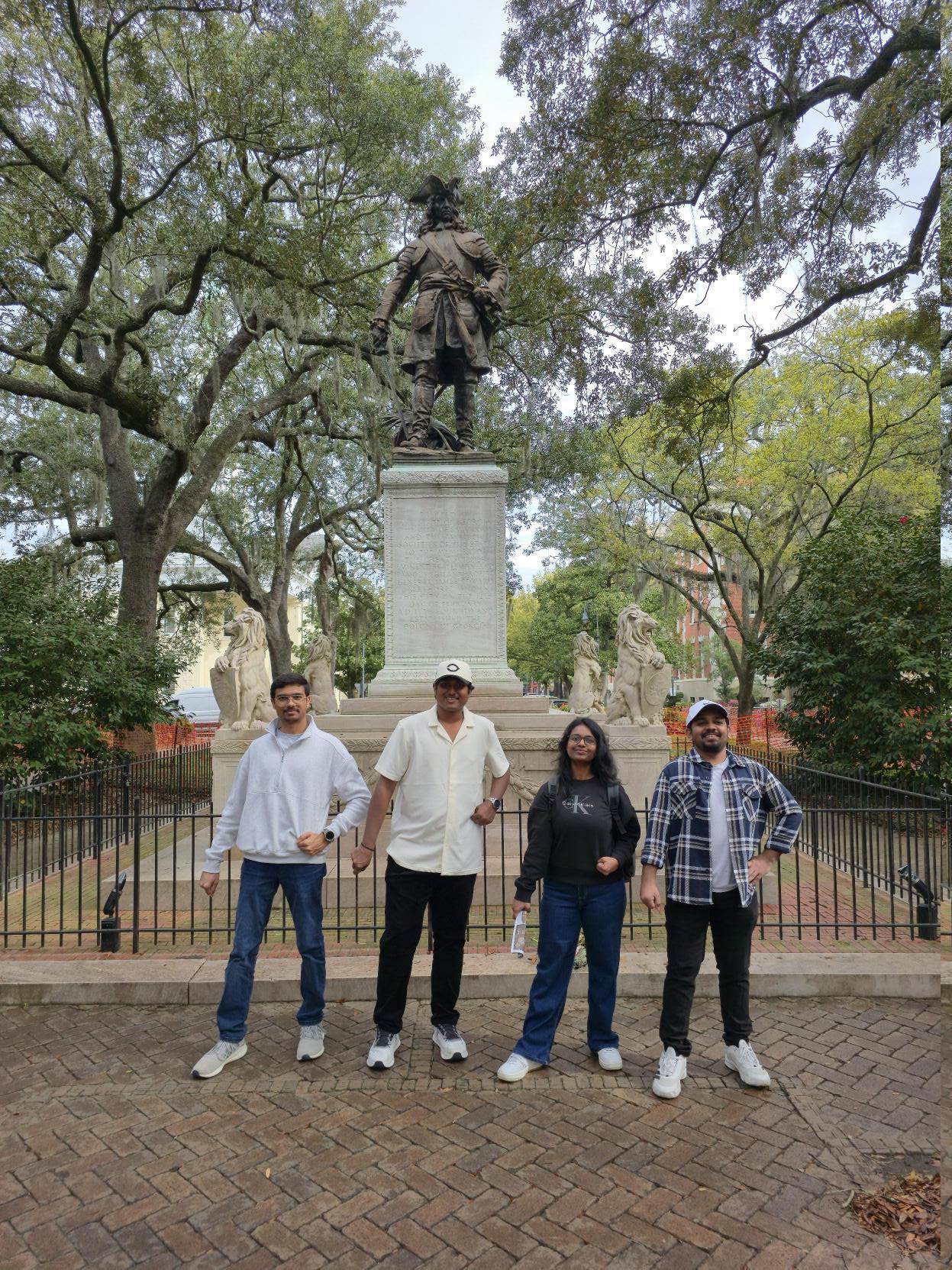 Team during the Savannah scavenger hunt